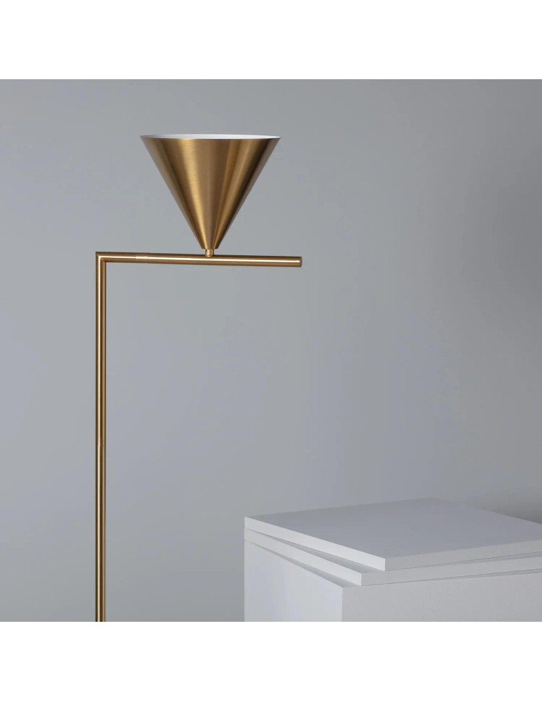 Abruzzo Lampka Podłogowa Złota Valentino E27 150cm ABR-LPV-E27