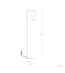 Floor lamps - Abruzzo Valentino Gold Floor Lamp E27 150cm ABR-LPV-E27 - product 11