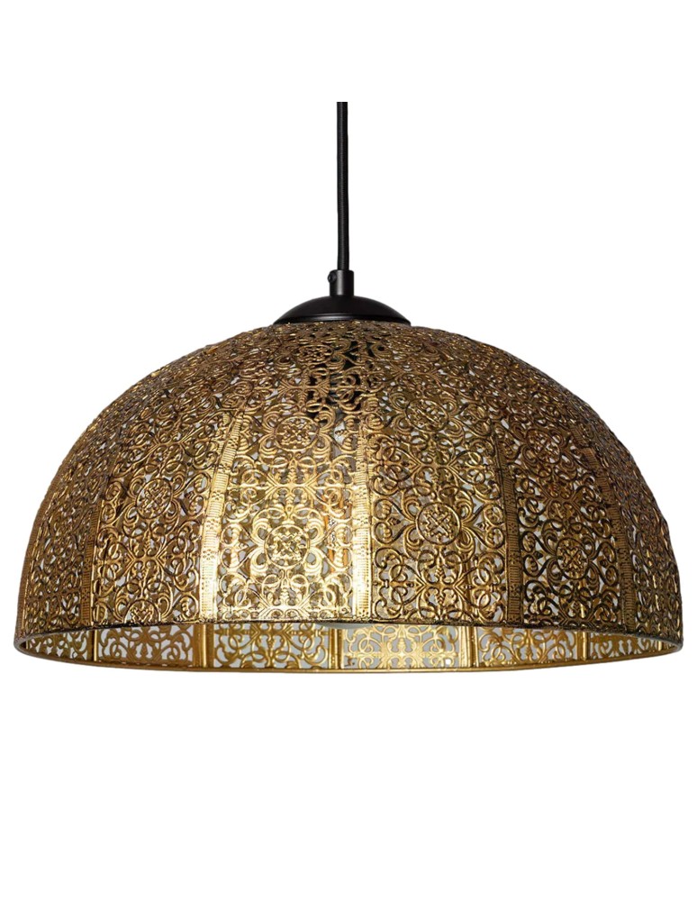 Abruzzo Lampa Wisząca Złota Emma E27 35cm ABR-LWE-E27