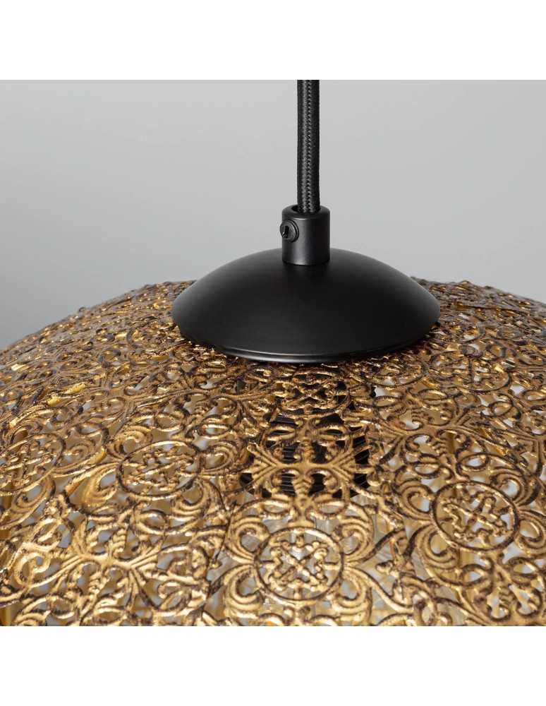 Abruzzo Lampa Wisząca Złota Emma E27 35cm ABR-LWE-E27