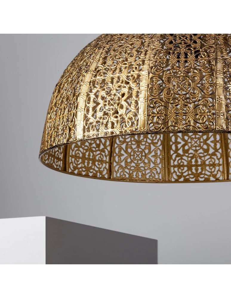 Abruzzo Lampa Wisząca Złota Emma E27 35cm ABR-LWE-E27