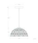 Abruzzo Lampa Wisząca Złota Emma E27 35cm ABR-LWE-E27