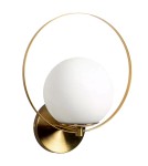 Abruzzo Kinkiet Złoty Kula Mleczna Florencia E27 ABR-KF-E27
