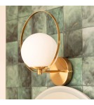 Wall lamps - Abruzzo Wall lamp Gold Milk Ball Florencia E27 ABR-KF-E27 - product 5