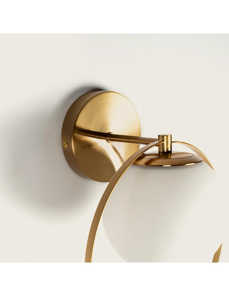 Wall lamps - Abruzzo Wall lamp Gold Milk Ball Florencia E27 ABR-KF-E27 - product kolory-swiatla.pl 7