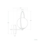 Wall lamps - Abruzzo Wall lamp Gold Milk Ball Florencia E27 ABR-KF-E27 - product 10