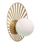 Abruzzo Kinkiet Złoty Kula Mleczna Gama G9 32cm ABR-KG-G9