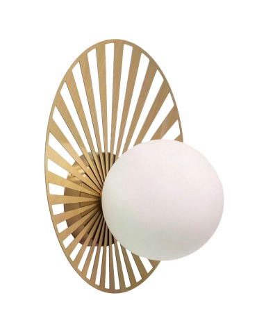 Abruzzo Wall lamp Gold Milk Ball G9 32cm ABR-KG-G9
