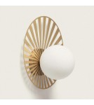 Abruzzo Kinkiet Złoty Kula Mleczna Gama G9 32cm ABR-KG-G9