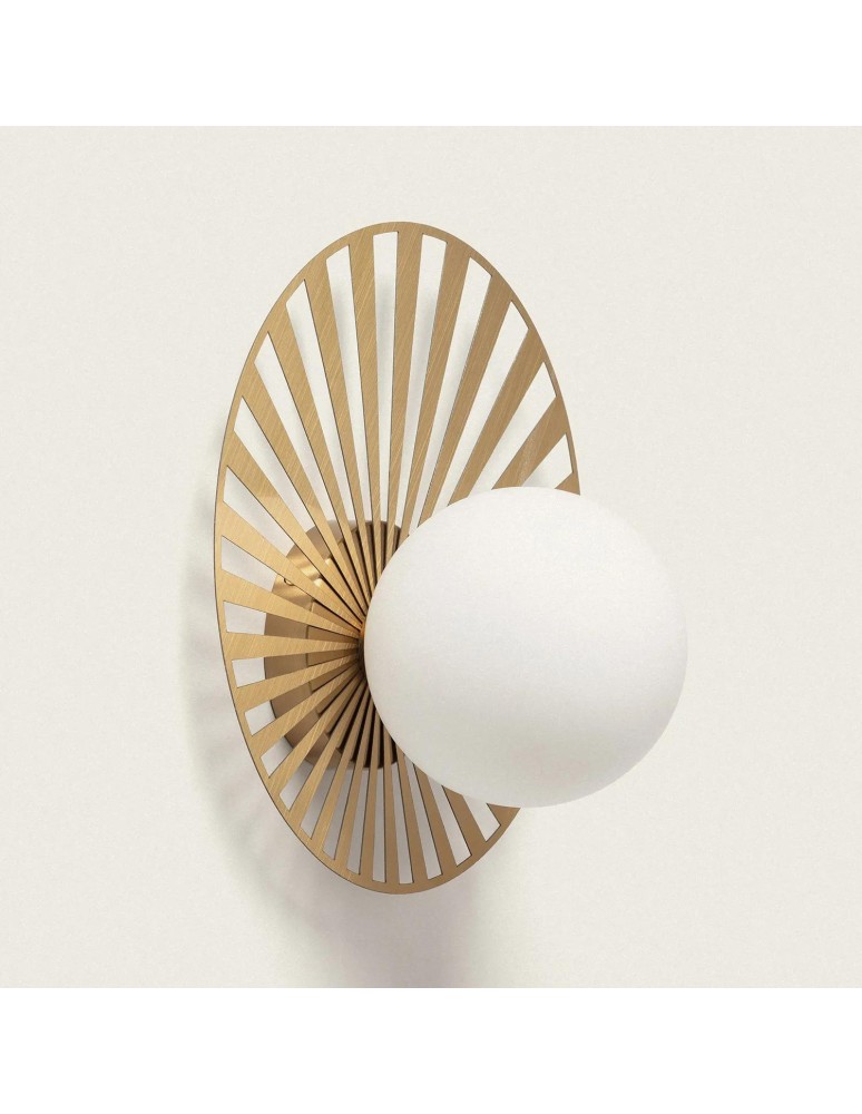 Wall lamps - Abruzzo Wall lamp Gold Milk Ball G9 32cm ABR-KG-G9 - product kolory-swiatla.pl 2