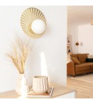 Abruzzo Kinkiet Złoty Kula Mleczna Gama G9 32cm ABR-KG-G9