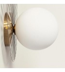 Abruzzo Kinkiet Złoty Kula Mleczna Gama G9 32cm ABR-KG-G9