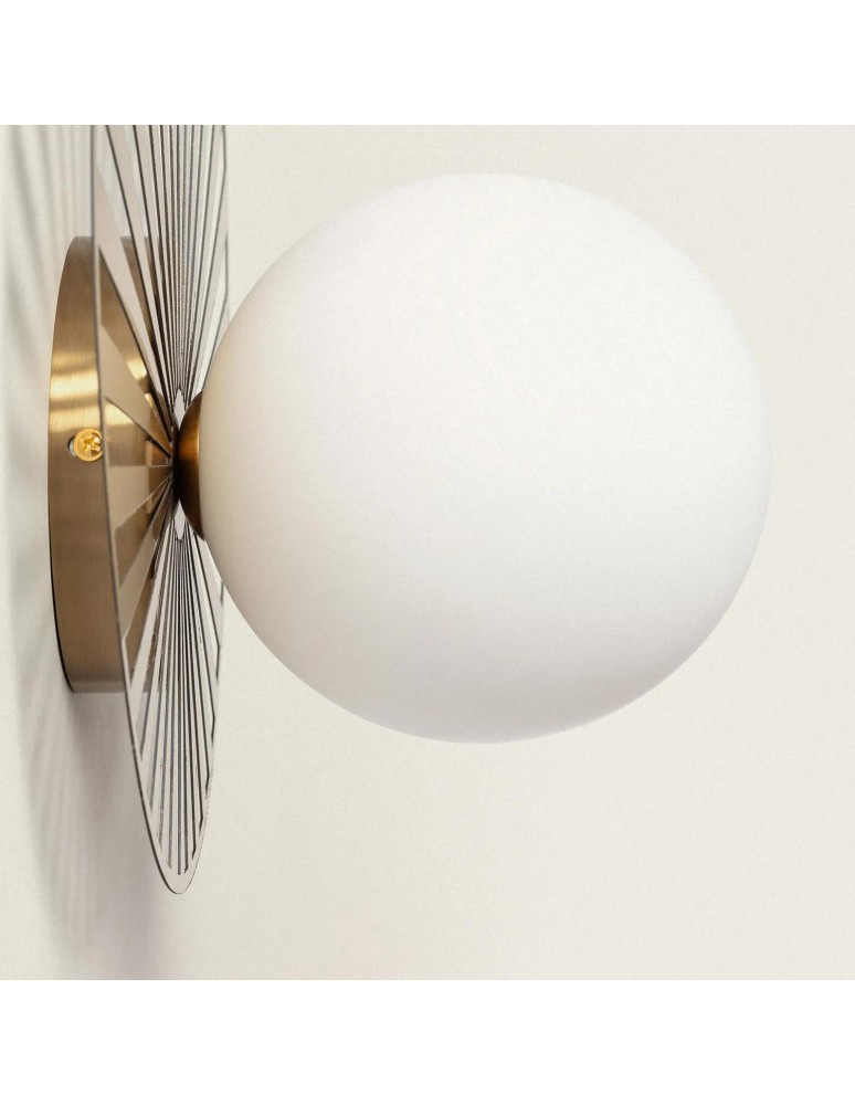 Wall lamps - Abruzzo Wall lamp Gold Milk Ball G9 32cm ABR-KG-G9 - product kolory-swiatla.pl 5