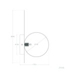 Abruzzo Kinkiet Złoty Kula Mleczna Gama G9 32cm ABR-KG-G9