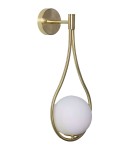 Abruzzo Kinkiet Złoty Kula Mleczna Alice G9 50cm ABR-KA-G9