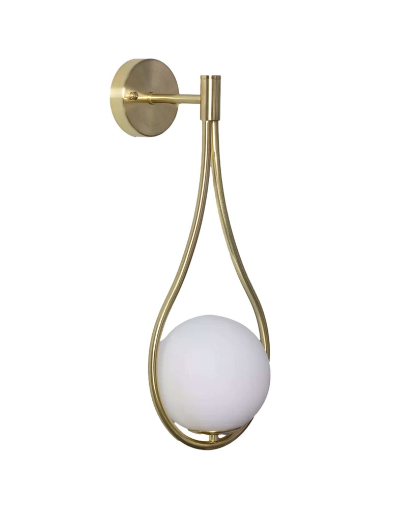 Wall lamps - Abruzzo Wall lamp Gold Alice Milk Ball G9 50cm ABR-KA-G9 - product kolory-swiatla.pl 1