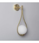 Abruzzo Kinkiet Złoty Kula Mleczna Alice G9 50cm ABR-KA-G9