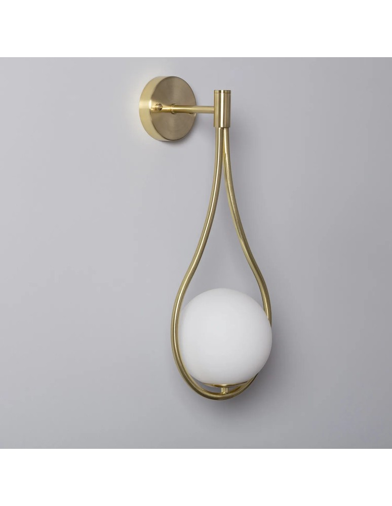 Wall lamps - Abruzzo Wall lamp Gold Alice Milk Ball G9 50cm ABR-KA-G9 - product kolory-swiatla.pl 2