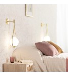 Abruzzo Kinkiet Złoty Kula Mleczna Alice G9 50cm ABR-KA-G9