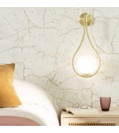 Abruzzo Kinkiet Złoty Kula Mleczna Alice G9 50cm ABR-KA-G9