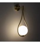 Abruzzo Kinkiet Złoty Kula Mleczna Alice G9 50cm ABR-KA-G9