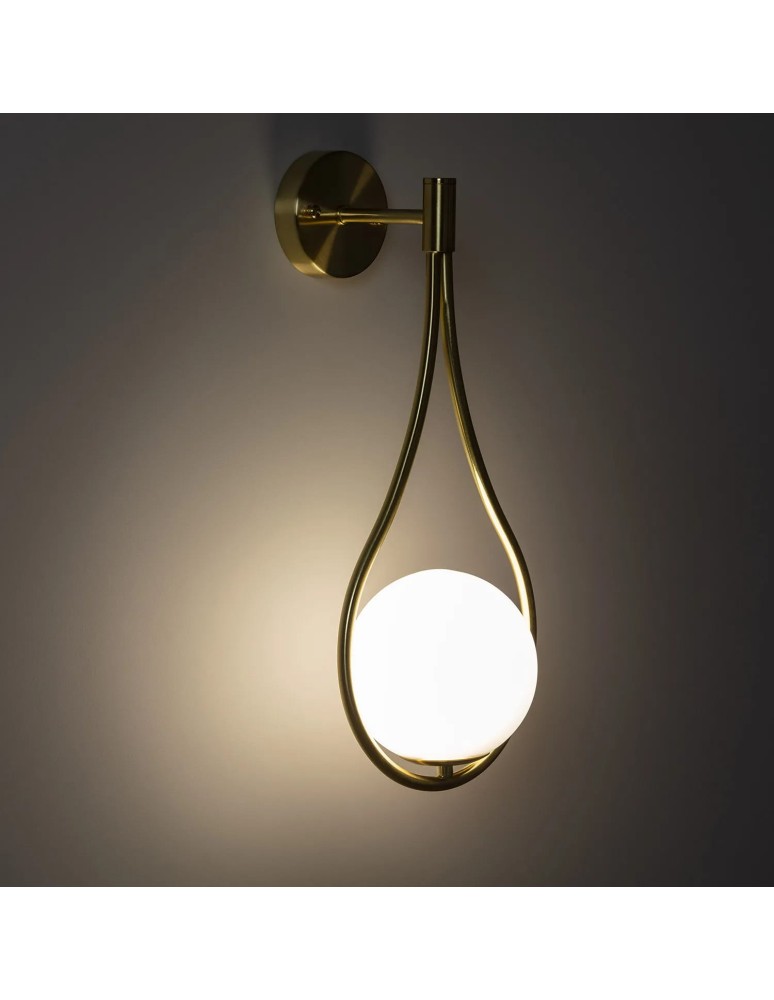 Wall lamps - Abruzzo Wall lamp Gold Alice Milk Ball G9 50cm ABR-KA-G9 - product kolory-swiatla.pl 5