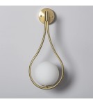 Abruzzo Kinkiet Złoty Kula Mleczna Alice G9 50cm ABR-KA-G9