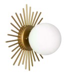 Abruzzo Kinkiet Złoty Kula Mleczna E27 Vittoria 30cm ABR-KV-E14