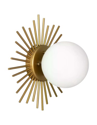 Abruzzo Wall lamp Gold Milk Ball E27 Vittoria 30cm ABR-KV-E14