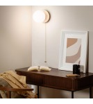 Abruzzo Kinkiet Złoty Kula Mleczna drewniany Tore E27 ABR-KT-E27