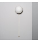 Abruzzo Kinkiet Złoty Kula Mleczna drewniany Tore E27 ABR-KT-E27