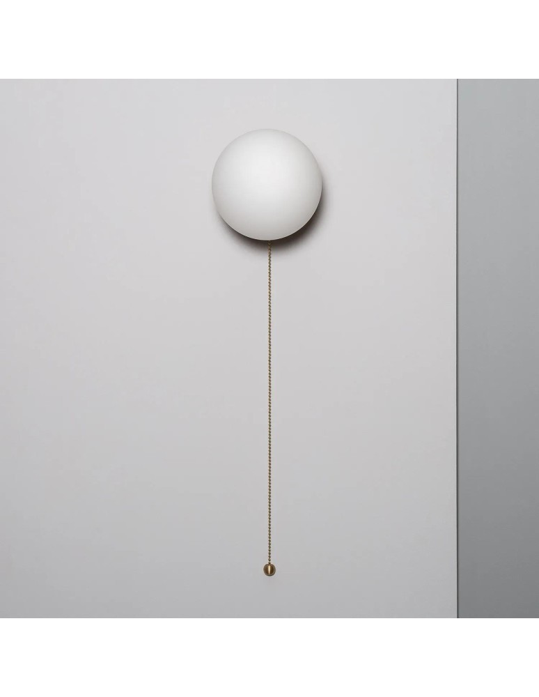 Wall lamps - Abruzzo Wall lamp Gold Milk Ball Wooden Tore E27 ABR-KT-E27 - product kolory-swiatla.pl 6