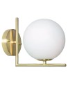 Abruzzo Kinkiet Złoty Kula Mleczna Riccardo E14 ABR-KRR-E14