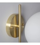 Abruzzo Kinkiet Złoty Kula Mleczna Riccardo E14 ABR-KRR-E14