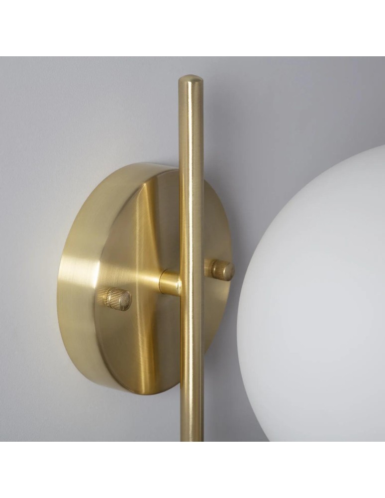 Abruzzo Kinkiet Złoty Kula Mleczna Riccardo E14 ABR-KRR-E14