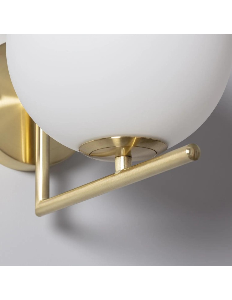 Abruzzo Kinkiet Złoty Kula Mleczna Riccardo E14 ABR-KRR-E14