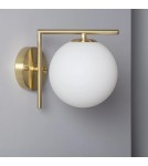 Abruzzo Kinkiet Złoty Kula Mleczna Riccardo E14 ABR-KRR-E14