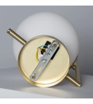 Abruzzo Kinkiet Złoty Kula Mleczna Riccardo E14 ABR-KRR-E14