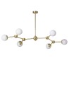 Abruzzo Ricardo 6xG9 Gold Milk Balls Ceiling Lamp ABR-LWR-6XE27