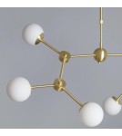 Abruzzo Lampa Sufitowa Złota Kule Mleczne Ricardo 6xG9 ABR-LWR-6XE27