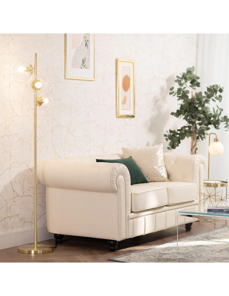 Floor lamps - Abruzzo Pugilia Gold Spheres Floor Lamp 3xE27 ABR-LSP-3XE27 - product kolory-swiatla.pl 2