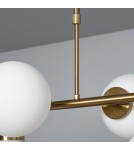 Pendant lamps - Abruzzo Gold Liguria 6xE27 Milk Globes Pendant Lamp ABR-LWL-6XE27. - product 5
