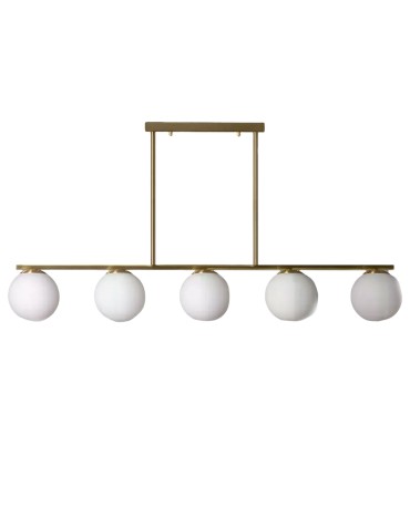 Abruzzo Pendant Lamp Gold Marche Milk Balls 6xE27 ABR-LWM-6XE27.
