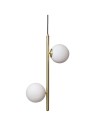 View Abruzzo Bari Gold Milk Ball Pendant Lamp 2xE27 ABR-LWB-E27