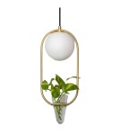 Pendant lamps - Abruzzo Pendant Lamp Gold Milk Ball Umbria E27 ABR-LWU-E27 - product 1