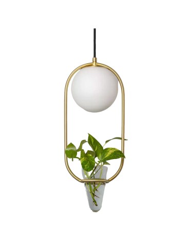Abruzzo Pendant Lamp Gold Milk Ball Umbria E27 ABR-LWU-E27