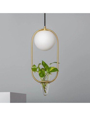 Abruzzo Lampa Wisząca ZłotaKula Mleczna Umbria E27 ABR-LWU-E27 - produkt 2