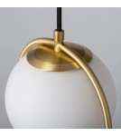 Abruzzo Lampa Wisząca ZłotaKula Mleczna Umbria E27 ABR-LWU-E27