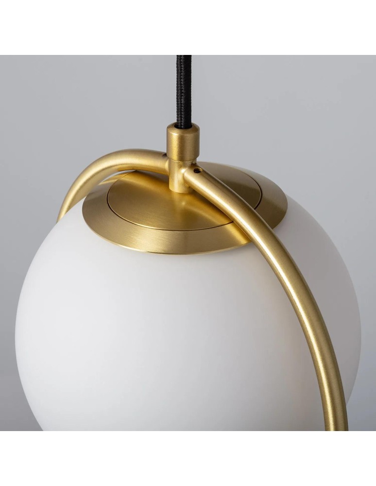 Abruzzo Lampa Wisząca ZłotaKula Mleczna Umbria E27 ABR-LWU-E27