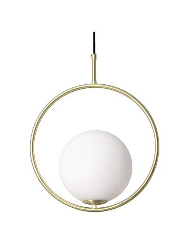 Abruzzo Rossi E27 Gold Milk Ball Pendant Lamp ABR-KGR-E27